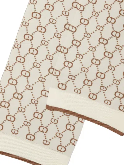 Twinset Monogram-pattern Scarf In Multi