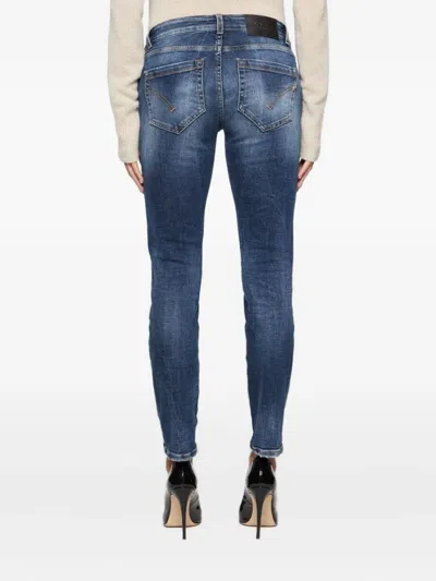 Dondup Monroe Distressed-effect Jeans In Blue