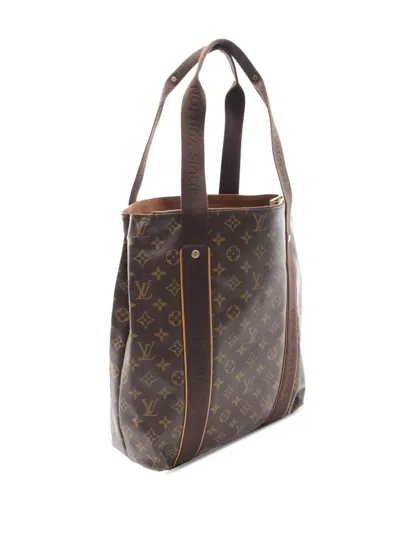 Pre-owned Louis Vuitton 2008 Monogram Cabas Beaubourg Tote Bag In Brown