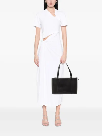 Pre-owned Burberry 2000-2017 Leather Tote Bag In Black