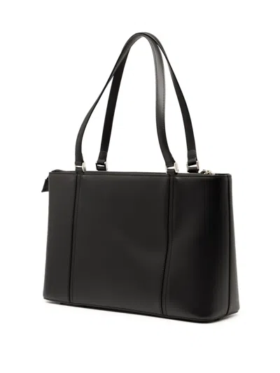 Pre-owned Burberry 2000-2017 Leather Tote Bag In Black