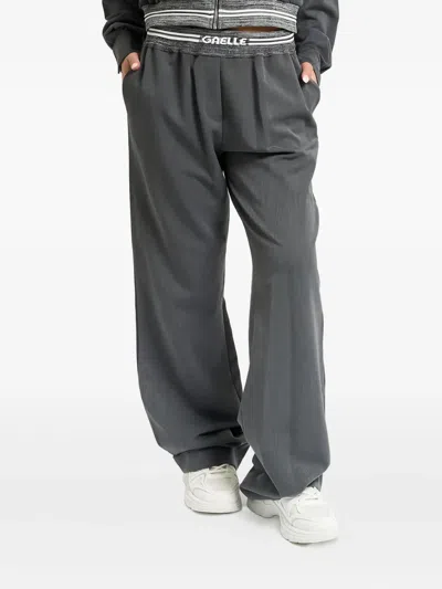 Gaëlle Elasticated-waistband Trousers In Gray