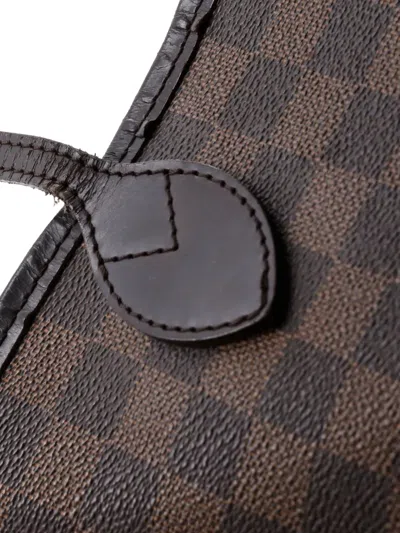 Pre-owned Louis Vuitton Neverfull Nm Damier Mm Tote Bag In Brown