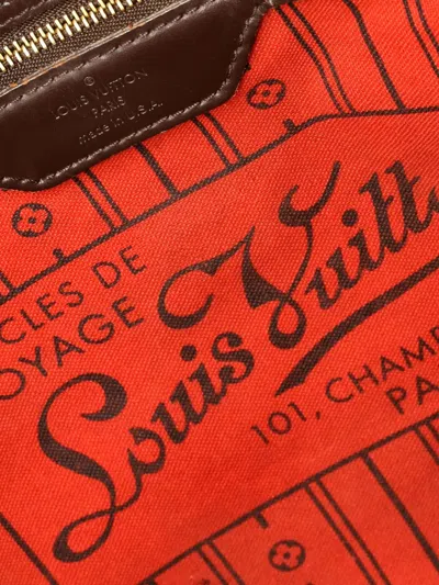 Pre-owned Louis Vuitton Neverfull Nm Damier Mm Tote Bag In Brown