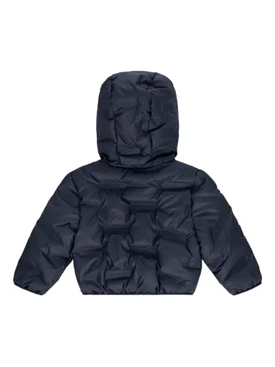 Iceberg Hooded Quilted Jacket In Blue