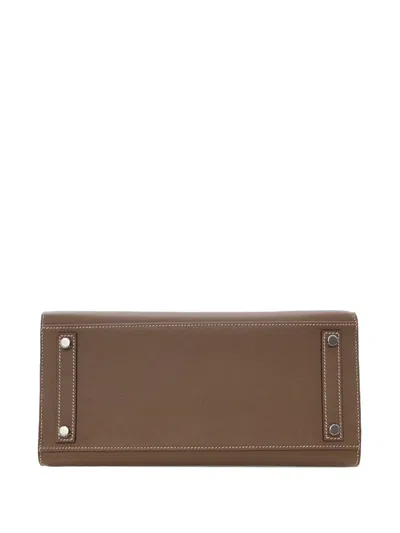 Pre-owned Hermes 2021 Epsom Birkin Sellier 30 Handbag In Brown