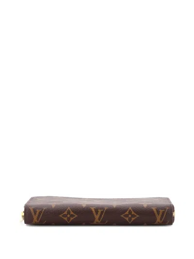 Pre-owned Louis Vuitton Zippy Wallet Monogram Canvas Small Wallets In Brown