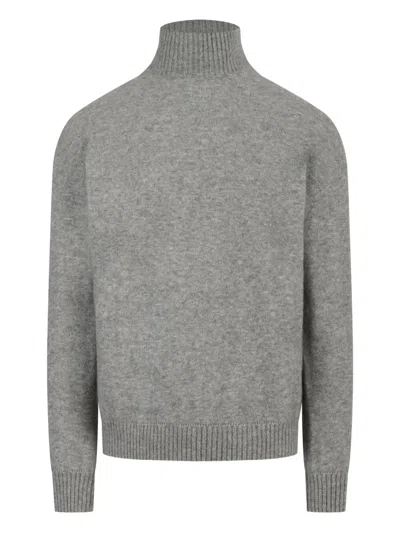 Laneus High-neck Sweater In Gray