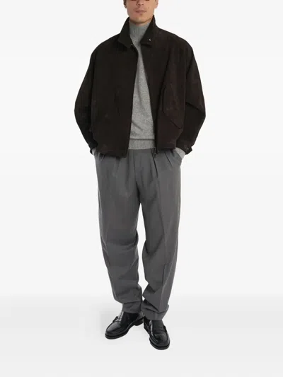 Laneus High-neck Sweater In Gray