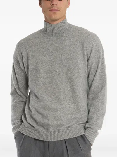 Laneus High-neck Sweater In Gray