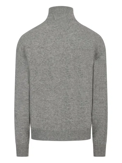 Laneus High-neck Sweater In Gray