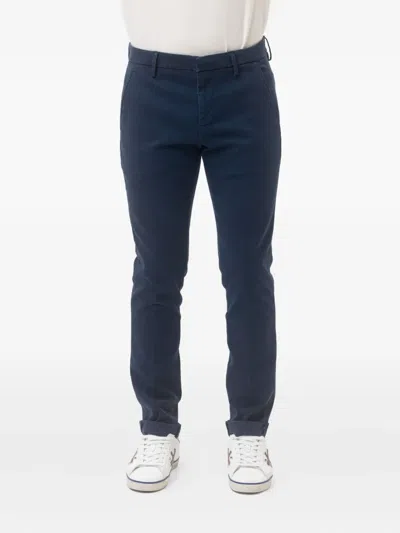 Dondup Gaubert Button-fastening Trousers In Blue