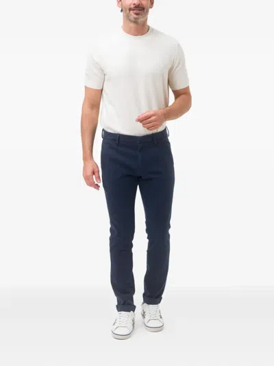 Dondup Gaubert Button-fastening Trousers In Blue