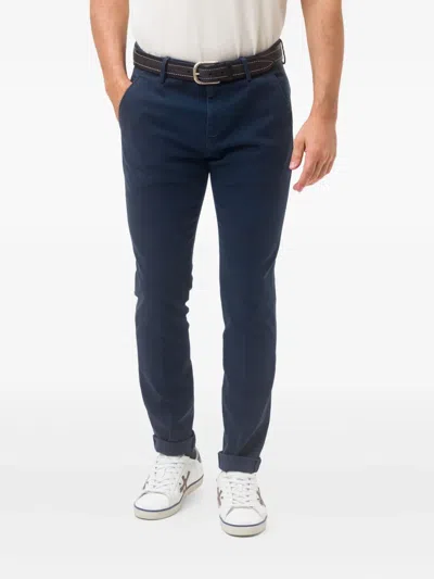 Dondup Gaubert Button-fastening Trousers In Blue
