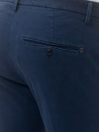 Dondup Gaubert Button-fastening Trousers In Blue