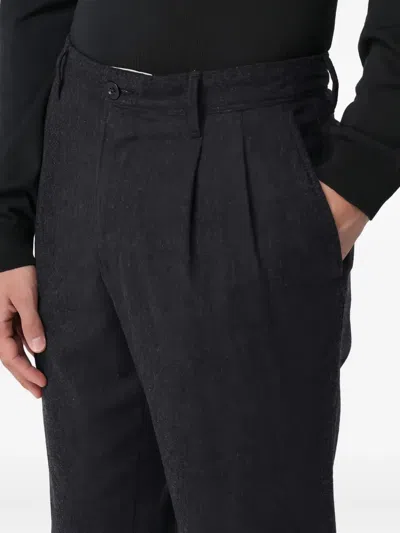 Incotex Pleated-front Trousers In Black