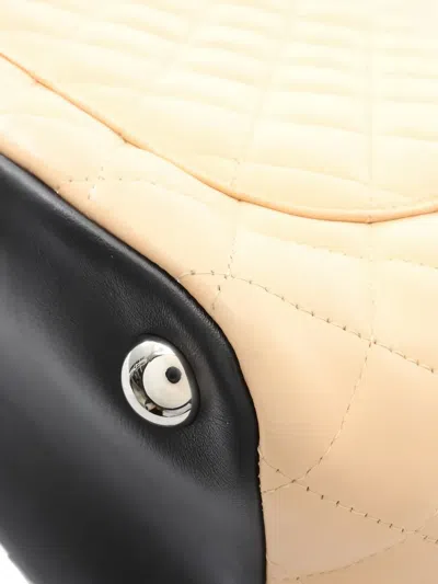 Pre-owned Chanel 2004 Cambon Quilted Shoulder Bag In Neutral