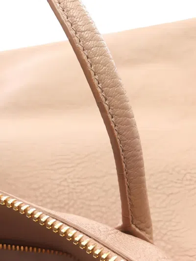 Pre-owned Miu Miu 2000s Madras Leather Tote Bag In Neutral