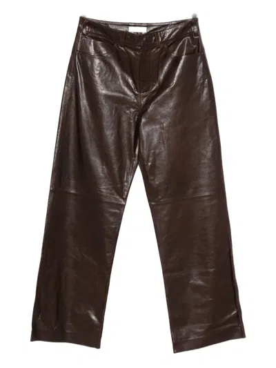 Entire Studios Belt-loops Trousers In Brown