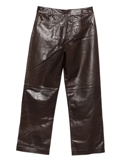Entire Studios Belt-loops Trousers In Brown