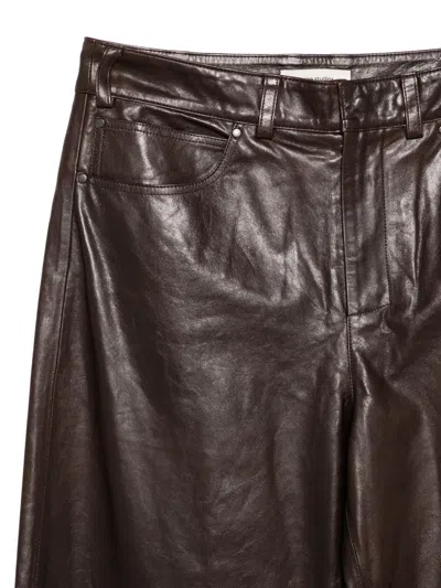 Entire Studios Belt-loops Trousers In Brown