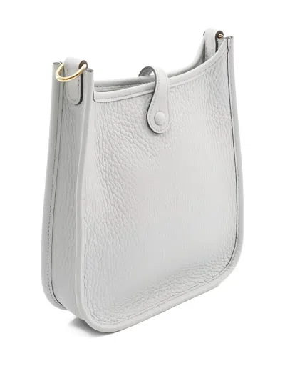 Pre-owned Hermes 2024 Evelyne Tpm Perforated Shoulder Bag In Gray