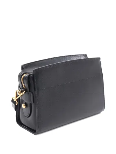 Pre-owned Prada 2010 Saffiano Soft Shoulder Bag In Black