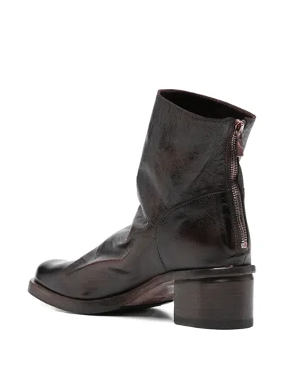 Shoto 40mm Leather Boots In Brown