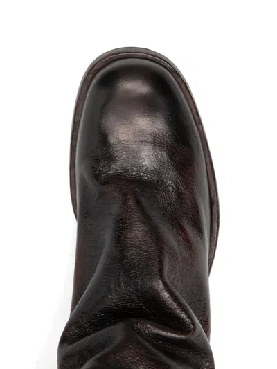 Shoto 40mm Leather Boots In Brown