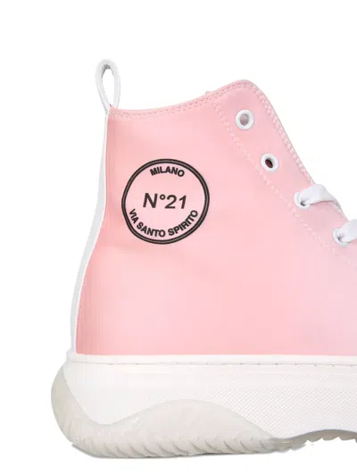 N°21 Logo-patch Sneakers In Pink