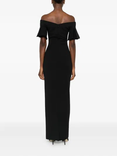 Solace London Cielo Maxi Dress In Black