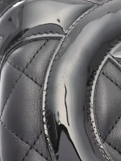 Pre-owned Chanel 2010-2011 Quilted Logo Tote Bag In Black