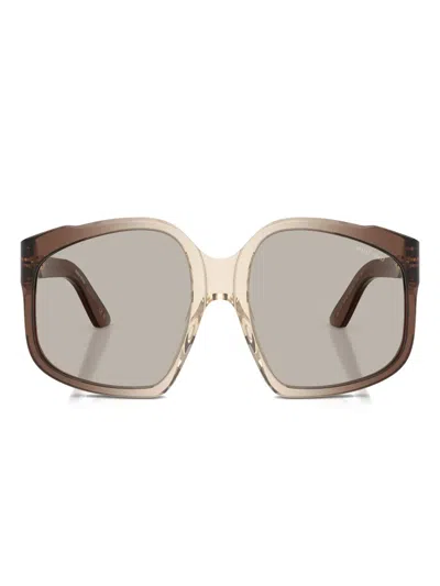 Miu Miu Woman Sunglass Mu A07s In Brown