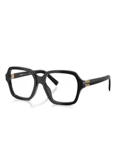 Miu Miu Square-frame Glasses In Black