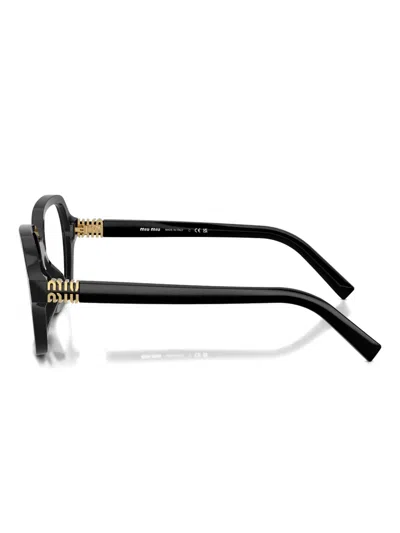 Miu Miu Square-frame Glasses In Black