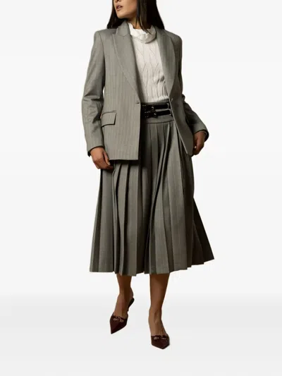 Kocca Gisberta Single-breasted Blazer In Gray