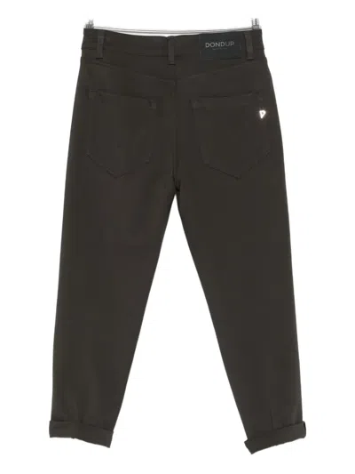 Dondup Button Trousers In Brown