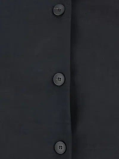 Merci Button Vest In Gray