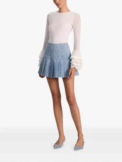 Alice And Olivia Delaina Top In White