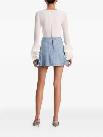 Alice And Olivia Delaina Top In White