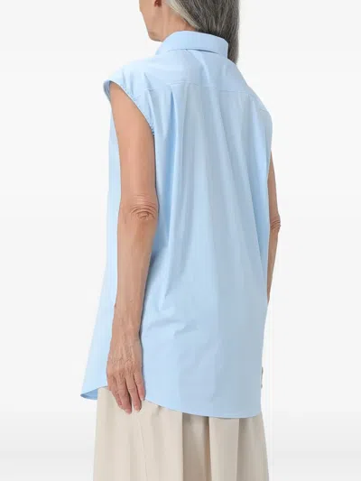 Jacob Cohen Sleeveless Shirt In Blue