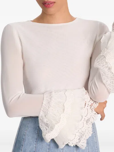 Alice And Olivia Delaina Top In White