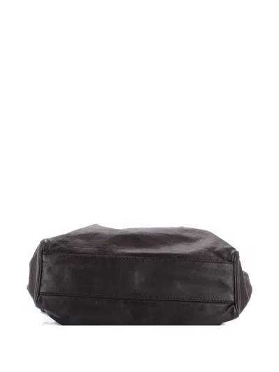 Pre-owned Gucci Sukey Leather Medium Tote Bag In Brown