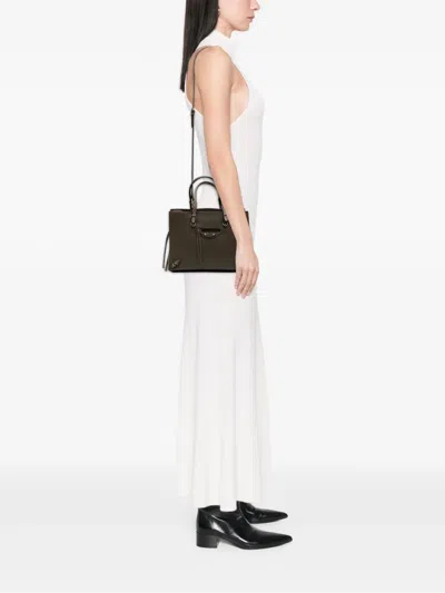 Pre-owned Balenciaga 2015 Veau Papier A6 Zip Around Satchel In Brown