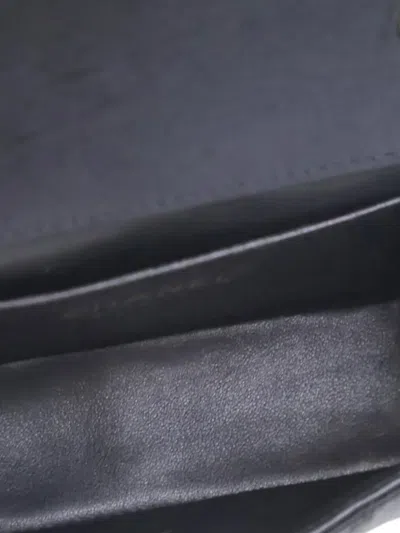 Pre-owned Chanel 2000-2002 Extra Mini Rectangular Classic Satin Single Flap Crossbody Bag In Black