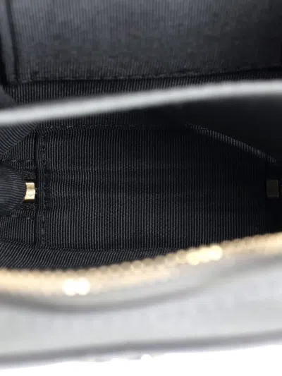 Pre-owned Chanel Zip Around Phone Case With Chain Quilted Caviar Crossbody Bag In Gray