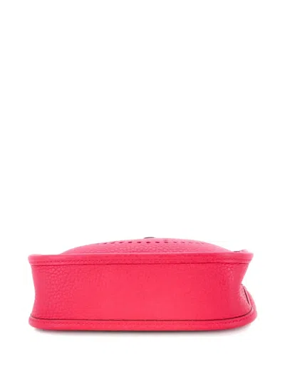 Pre-owned Hermes Evelyne Bag Gen Iii Clemence Tpm Crossbody Bag In Pink