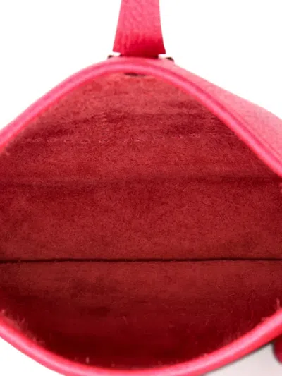 Pre-owned Hermes Evelyne Bag Gen Iii Clemence Tpm Crossbody Bag In Pink