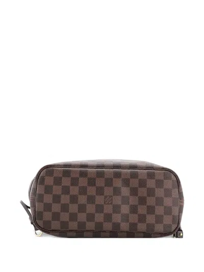 Pre-owned Louis Vuitton Neverfull Damier Pm Tote Bag In Brown