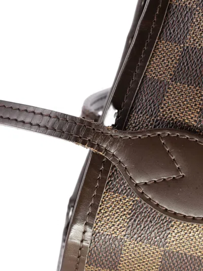 Pre-owned Louis Vuitton Neverfull Damier Pm Tote Bag In Brown